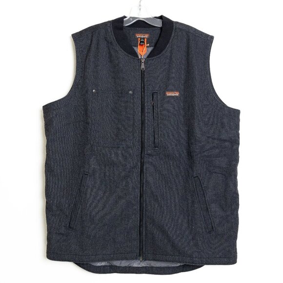 Patagonia All Seasons Vest Ink Black Workwear Hemp Cotton XL - Picture 3 of 15